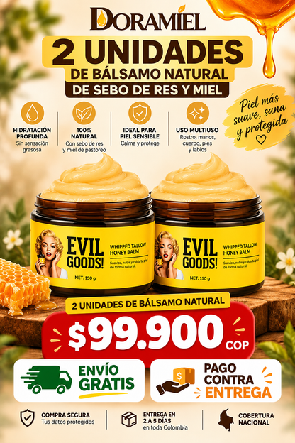 Bálsamo de Sebo de Res EVIL GOODS | Hidratación Profunda para Piel Seca